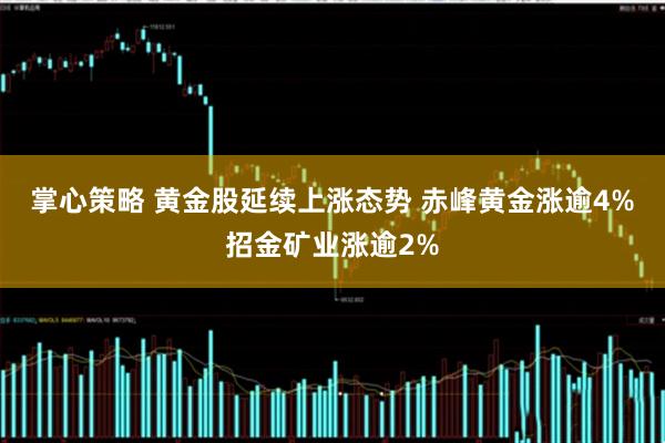掌心策略 黄金股延续上涨态势 赤峰黄金涨逾4%招金矿业涨逾2%