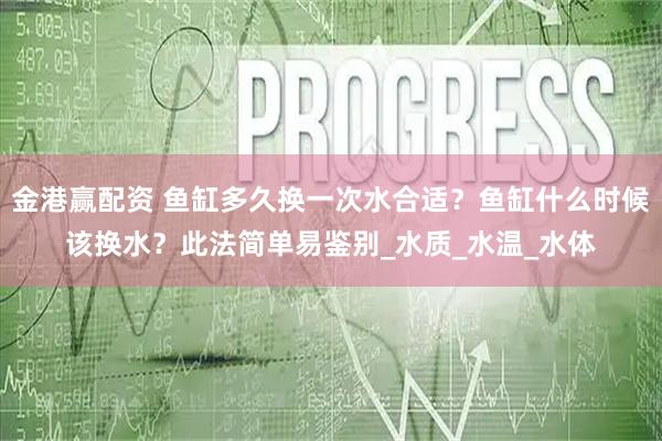金港赢配资 鱼缸多久换一次水合适?鱼缸什么时候该换水?此法简单易鉴别_水质_水温_水体